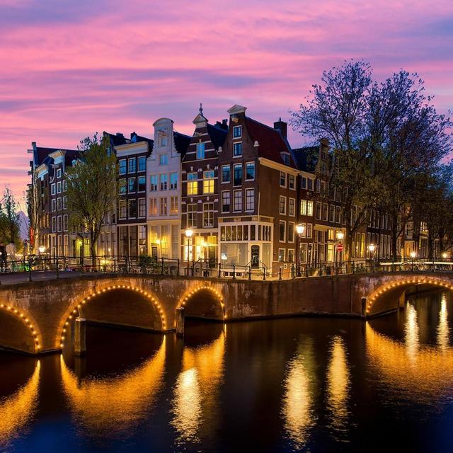 Dinner in Amsterdam on our Honeymoon