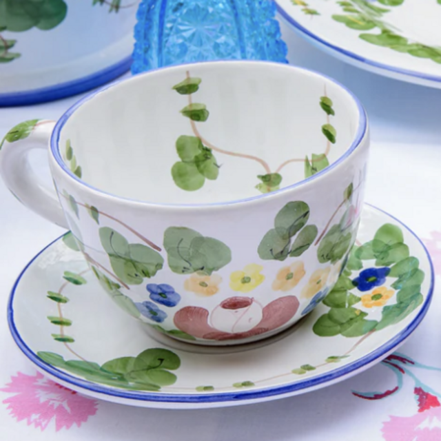 Lynn von Kersting Large Coffee Cup and Saucer