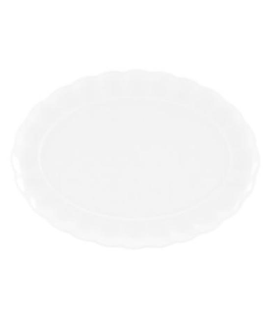 Gorham Manor Scalloped Bone China Oval Platter