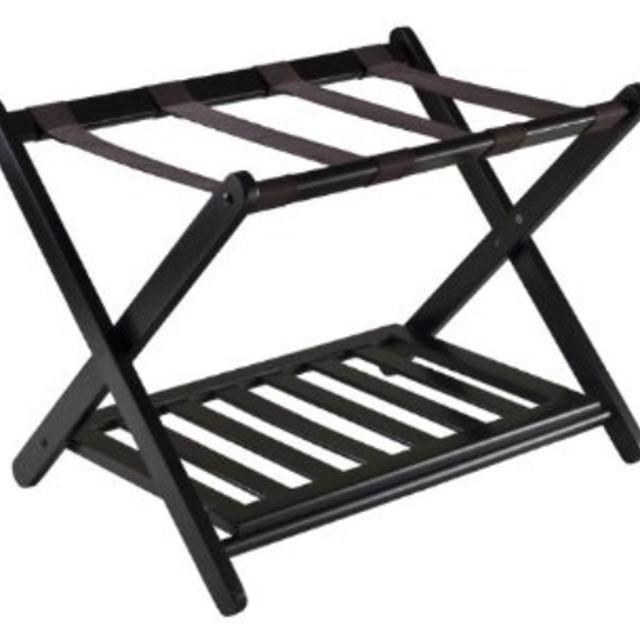 Winsome Wood Reese Luggage Rack with Shelf