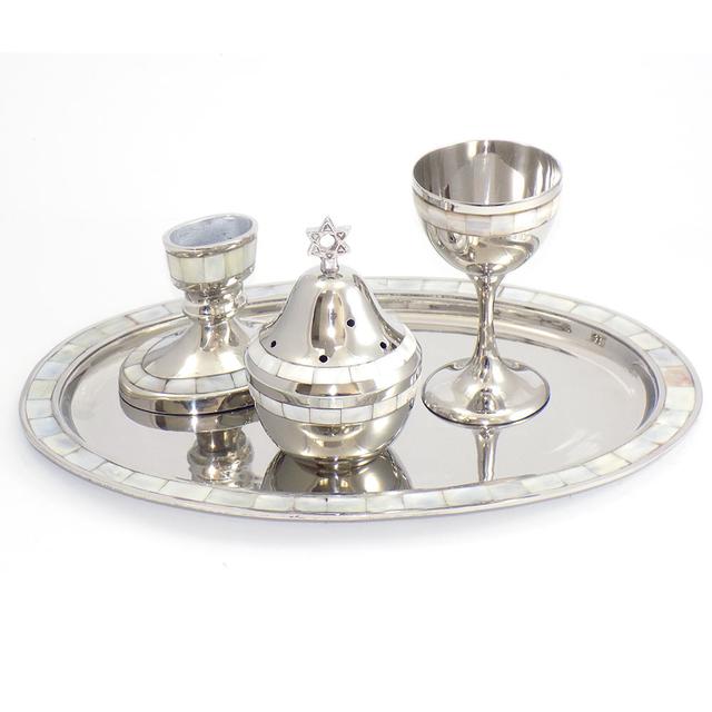 MOTHER OF PEARL HAVDALAH SET