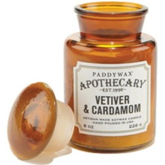 Paddywax Candles Apothecary Collection Jar Candle, 8-Ounce, Vetiver and Cardamom