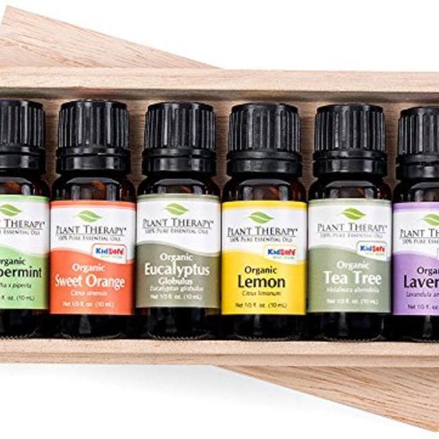 Top 6 USDA Certified Organic Essential Oils Set. Includes 100% Pure, Undiluted, Therapeutic Grade Essential Oils of Eucalyptus,...