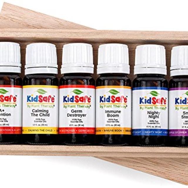 KidSafe Starter 6 Set- Includes 10 ml Undiluted Synergies of: A+ Attention, Calming The Child, Germ Destroyer, Immune Boom, Nighty...