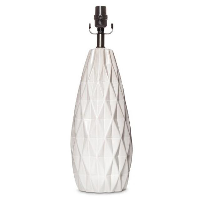 Faceted Lamp Base Large - White - Threshold™