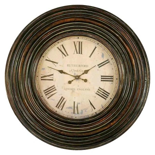 Uttermost Trudy 38" Wooden Wall Clock