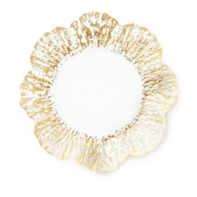 Rufolo Gold Canape Plates by Vietri