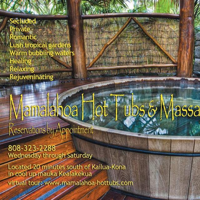 Mamalahoa Hot Tubs & Couples Massage