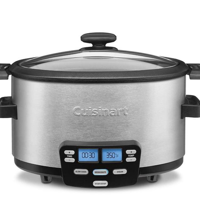Cuisinart MSC-400 3-In-1 Cook Central 4-Quart Multi-Cooker: Slow Cooker, Brown/Saute, Steamer