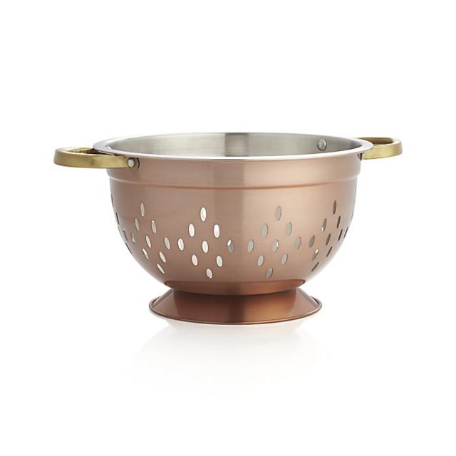 Crate and Barrel - Copper Colander
