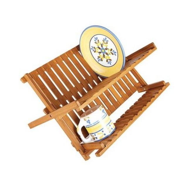 Lipper International Bamboo Dish Rack product details page