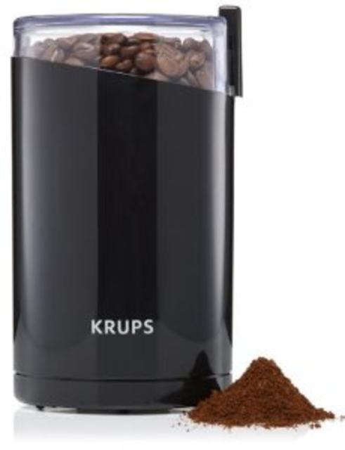 KRUPS F203 Electric Spice and Coffee Grinder with Stainless Steel Blades, Black