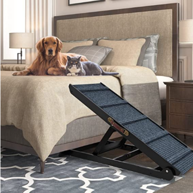 Adjustable Folding Pet Ramp for Bed, Couch,