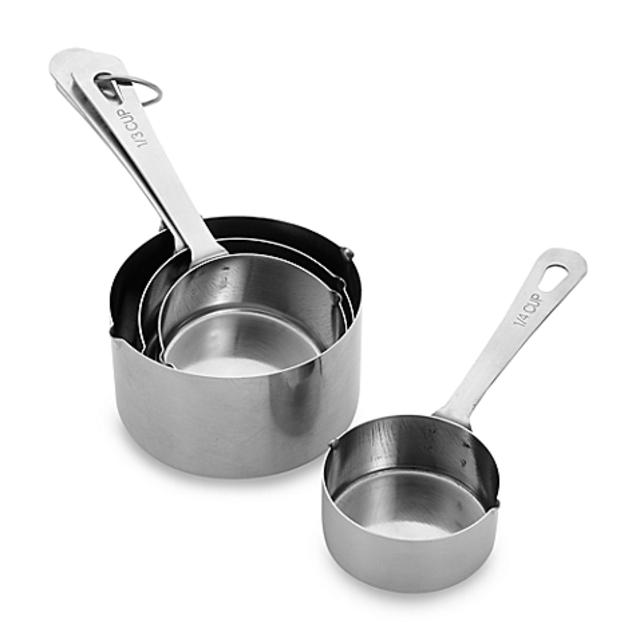 4-Piece Stainless Steel Measuring Cup Set