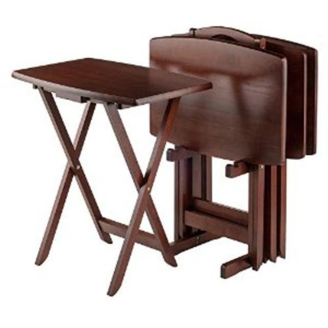 Winsome Wood TV Table Set, Walnut