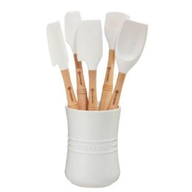 Le Creuset Revolution 6-Piece Silicone Kitchen Set, White