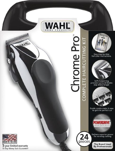 Wahl Chrome Pro 24 pc Haircut Kit #79524-2501