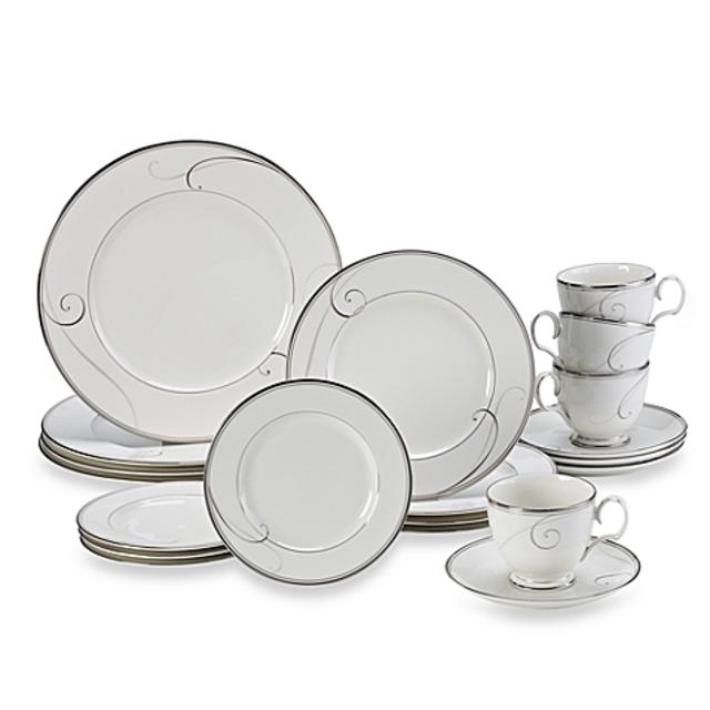 Noritake® Platinum Wave 20-Piece Dinnerware Set