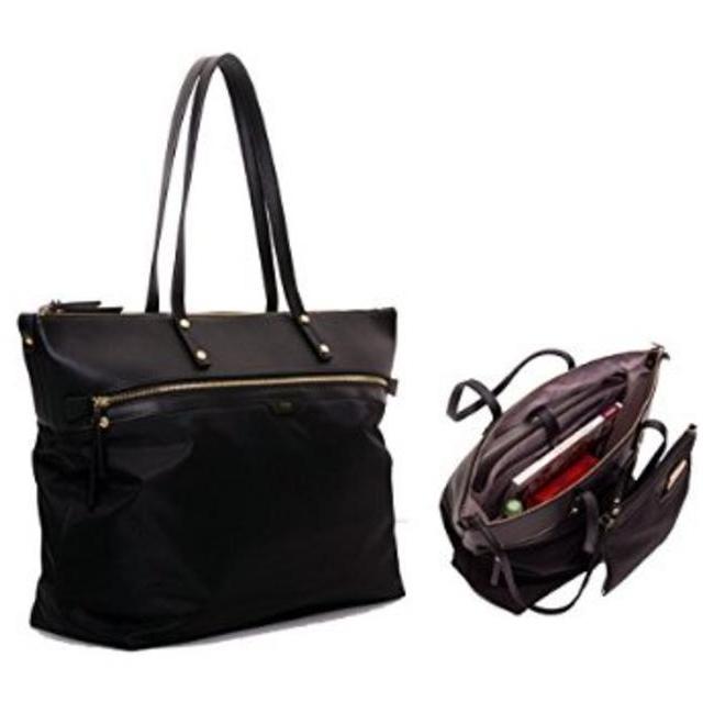 Tutilo Take Away Top Zip Tote Designer Handbag - Includes Removable padded Sleeve for Laptops & Tablets
