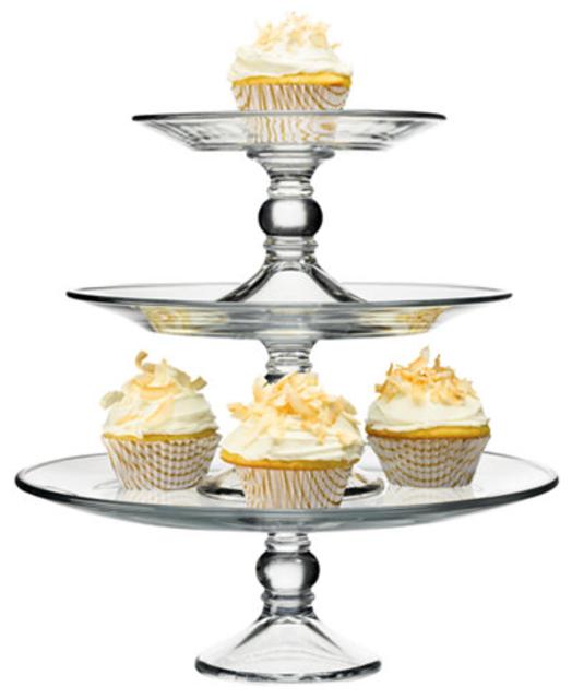 Serveware, Stackable 3 Tier Cake Stand
