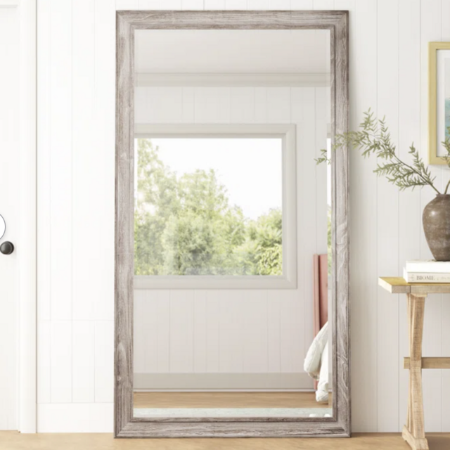 Montauk Rectangle Wood Floor Mirror