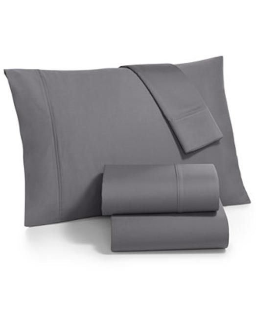 Fairfield Square Collection Whitney King 4-pc Sheet Set, 1000 Thread Count, Grey