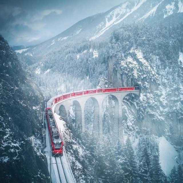 Glacier Express Train Tickets for 2 on our Honeymoon