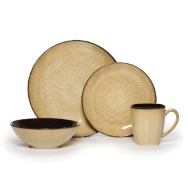 Mikasa Gourmet Basics Ridgewood 16-Piece Dinnerware Set (Service for 4)