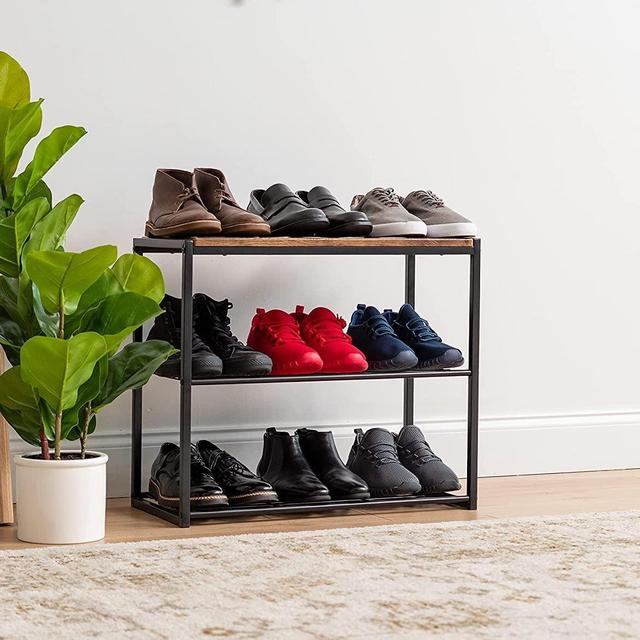 IRIS USA 3-Tier Shoe Bench for Entryway