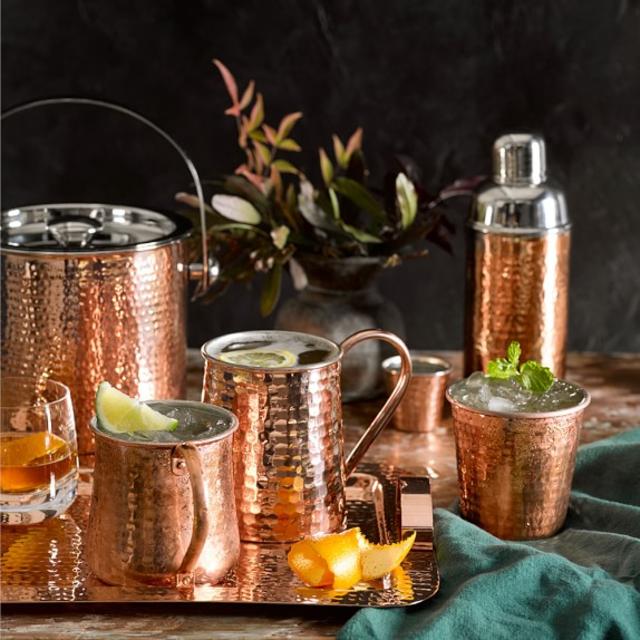 Hammered Copper Imperial Pint Mug