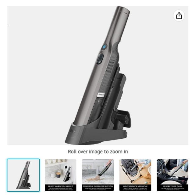 Shark WV201 WANDVAC Handheld Vacuum
