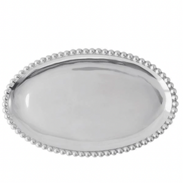 Pearled Oval Platter