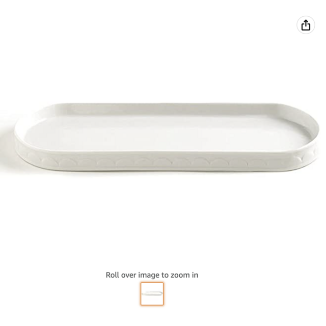 Tray, Scala Bath Accessories | Embossed Porcelain