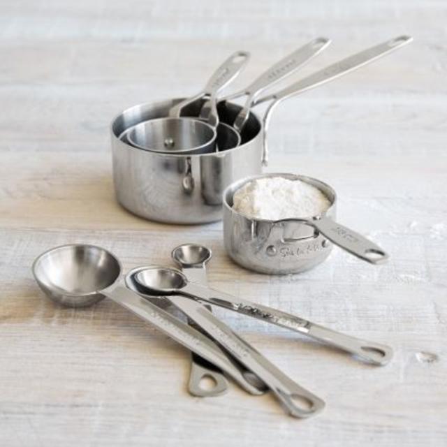 Sur La Table Stainless Steel Measuring Cups and Spoons