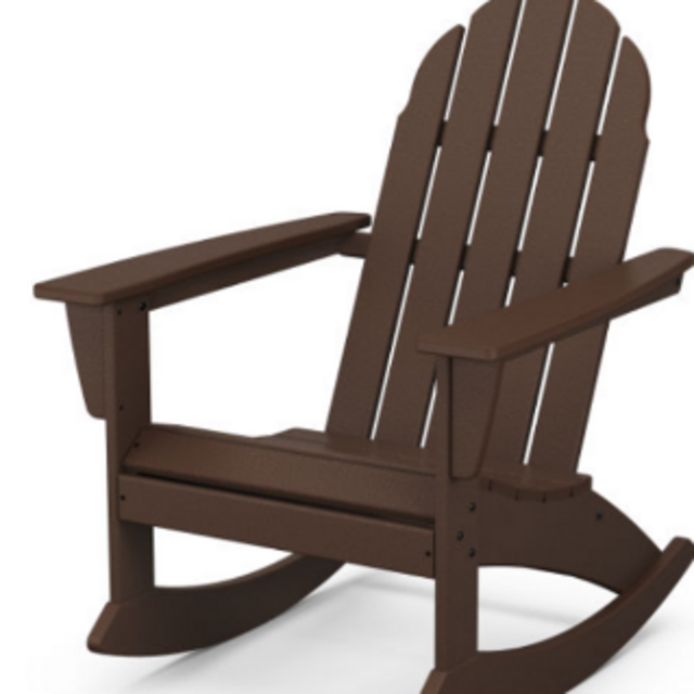 Vineyard Adirondack Rocking Chair (Color: Mahogany )
