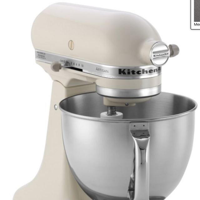 (Color: Almond Cream) KitchenAid® Artisan Stand Mixer, 5-Qt.