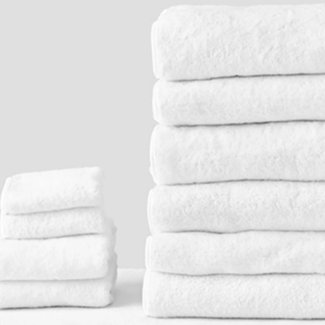(Color: White on White) Bath Sheet Bathroom Bundle (11 pieces)