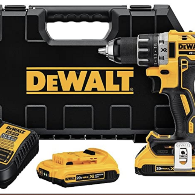 DEWALT 20V MAX Cordless Drill / Driver Kit, Brushless, 1/2-Inch (DCD791D2)
