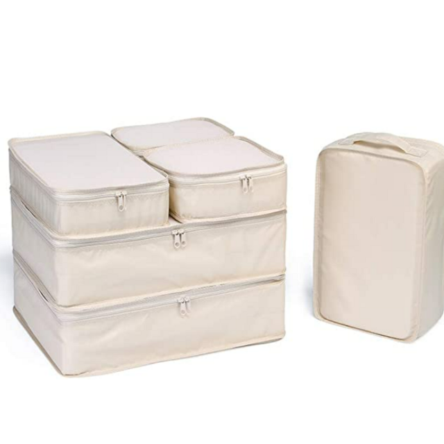 Travel Packing Cubes, Luggage Organizers with Shoe Bag