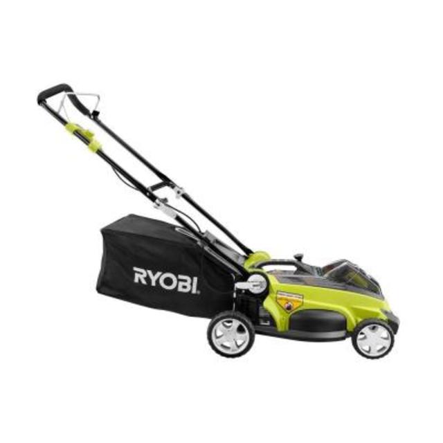 16 in. 40-Volt Lithium-ion Cordless Walk-Behind Lawn Mower with 2 Batteries