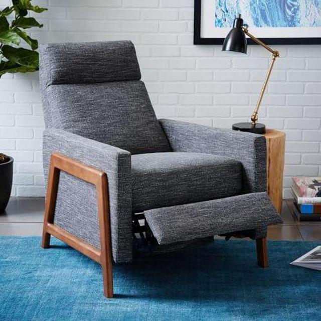 West Elm Spencer Recliner, Twill Indigo
