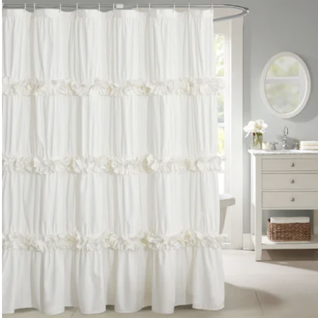 Ruffled Shower Curtain