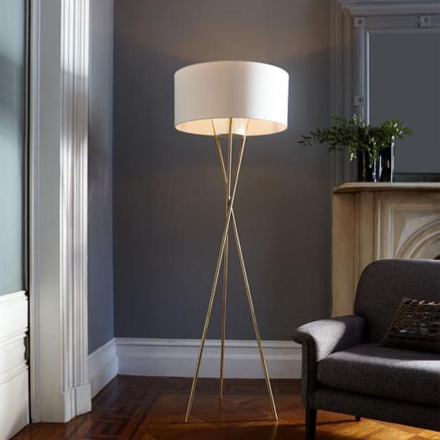 Mid-Century Tripod Floor Lamp