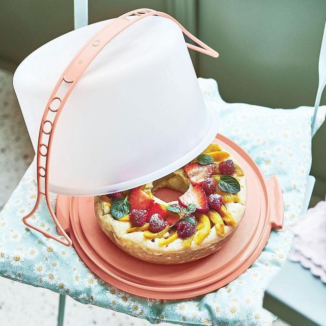 NewTupperware Classic Cake Taker with Cariolier handle