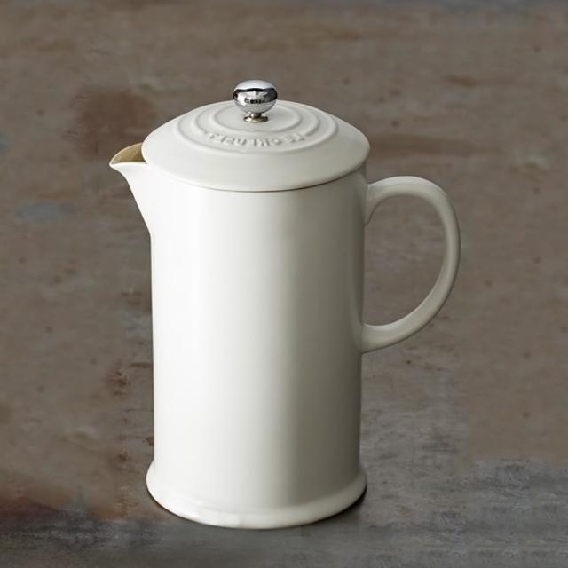 Le Creuset Café Stoneware French Press White