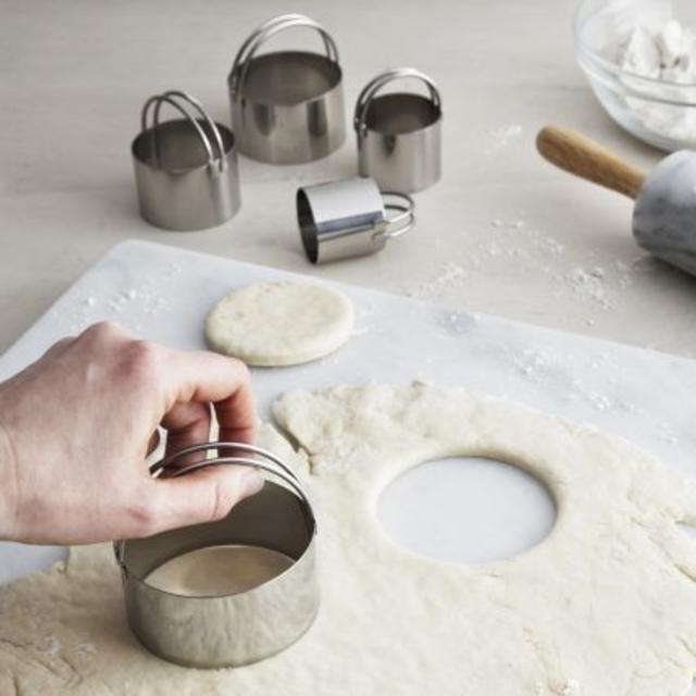 Sur La Table® Stainless Steel Round Biscuit Cutters, Set of 5