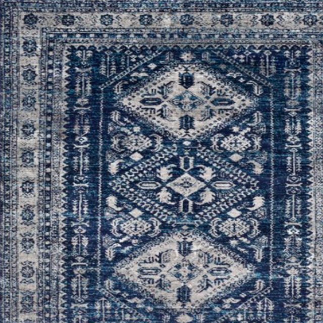 Distressed Vintage Area Rug 5'3"x7'3"
