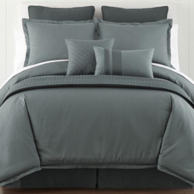 Studio™ Micro Grid 4-pc. Comforter Set + BONUS Coverlet