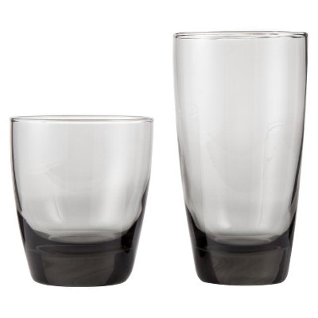 Threshold™ Sherbrook Classic Glass Drinkware Set of 12 - Smoke (13 oz - 16 oz)