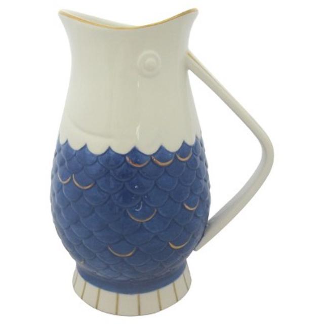 Stoneware Fish Pitcher - Blue - Threshold™